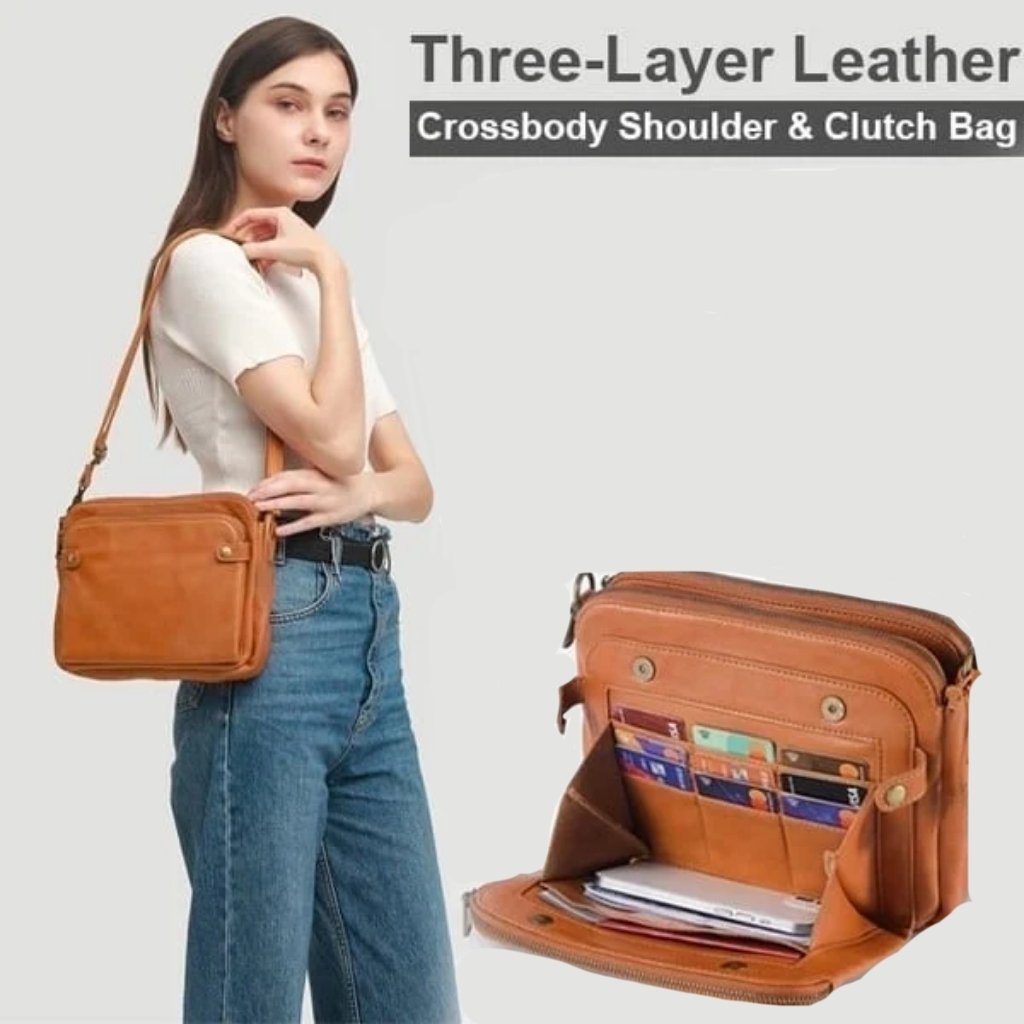 🔥New Year Sale 49% OFF-Crossbody Leather Shoulder Bags👜