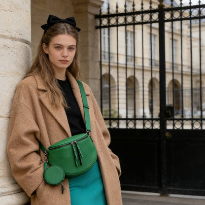 🍂2026 NEW ARRIVAL👜 Genuine Leather Large Fanny Pack Crossbody Sling Bag