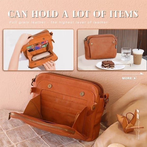 🔥New Year Sale 49% OFF-Crossbody Leather Shoulder Bags👜