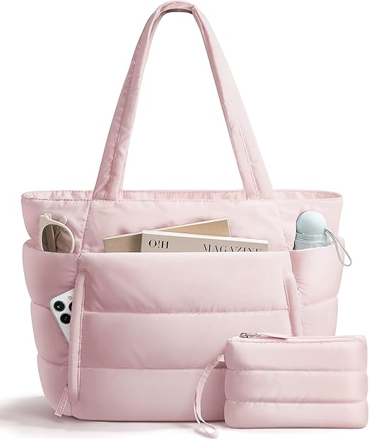 Puffer Tote Bag for Women, 🎁Today's gift: Puffer Wallet Bag❤️