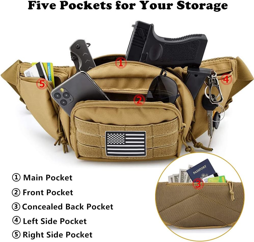 TACTICAL CONCEALED CARRY FANNY BAG