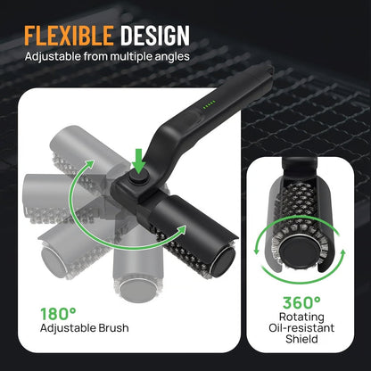 PowerSpin Electric Grill Brush – Effortless Cleaning, No More Scrubbing!🧼