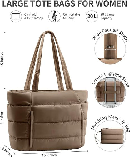 Puffer Tote Bag for Women, 🎁Today's gift: Puffer Wallet Bag❤️