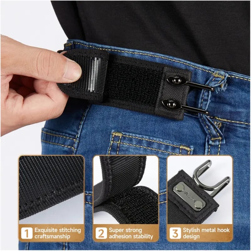 🔥 Tactical Metal Hook Elastic Belt