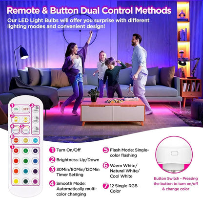 🔥Last Day 40%OFF⏰Rechargeable Light Bulbs with Remote Control