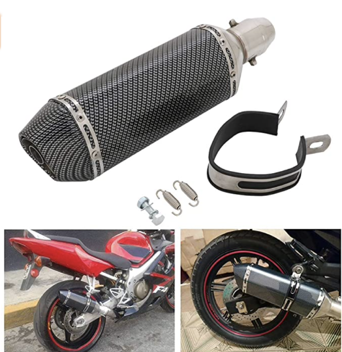 JFG RACING Slip On Exhaust Motorcycle Muffler Pit Dirt Bike