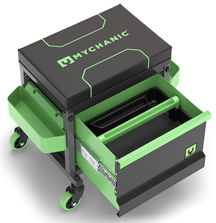 MYCHANIC Garage Rolling Toolbox Stool - Sidekick Stool - SK3 - Hält 500 lbs