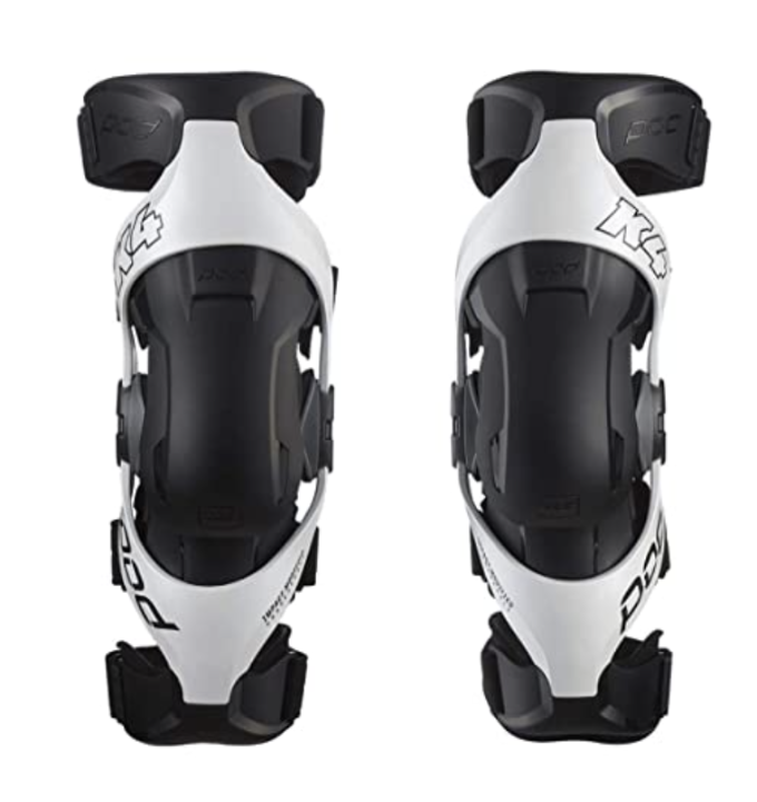 POD K4 2.0 Knee Braces White and Black