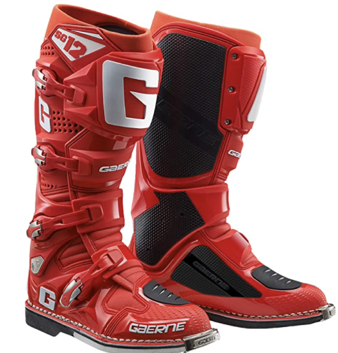 Gaerne SG-12 Offroad MX Motocross Dirt Boots All Red