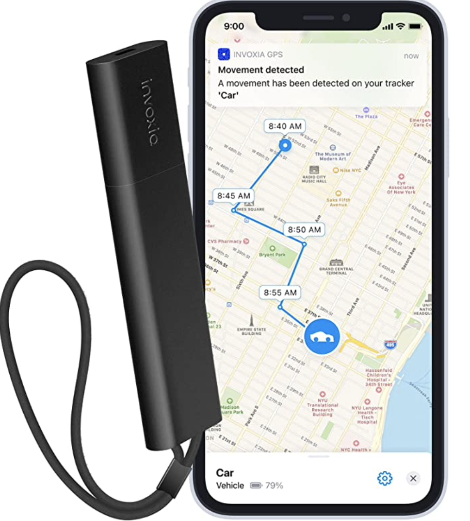 Invoxia Cellular GPS Tracker - Vehicle, Car, Motorcycle, Bike, Senior
