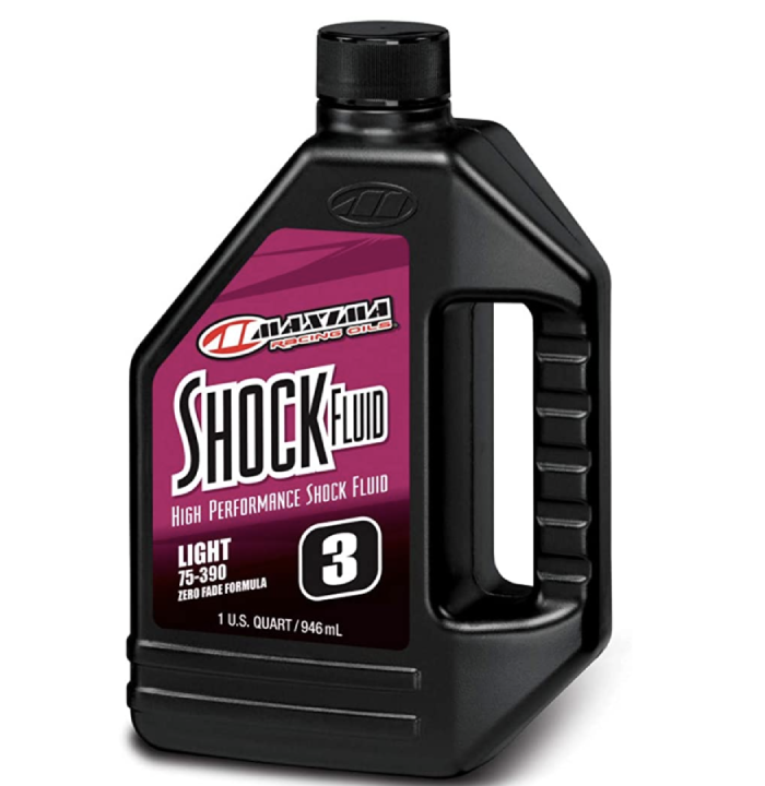 Maxima (58901L) 75_390 Light Grade 3WT Zero Drag Formula Racing Shock Fluid - 1 Quart