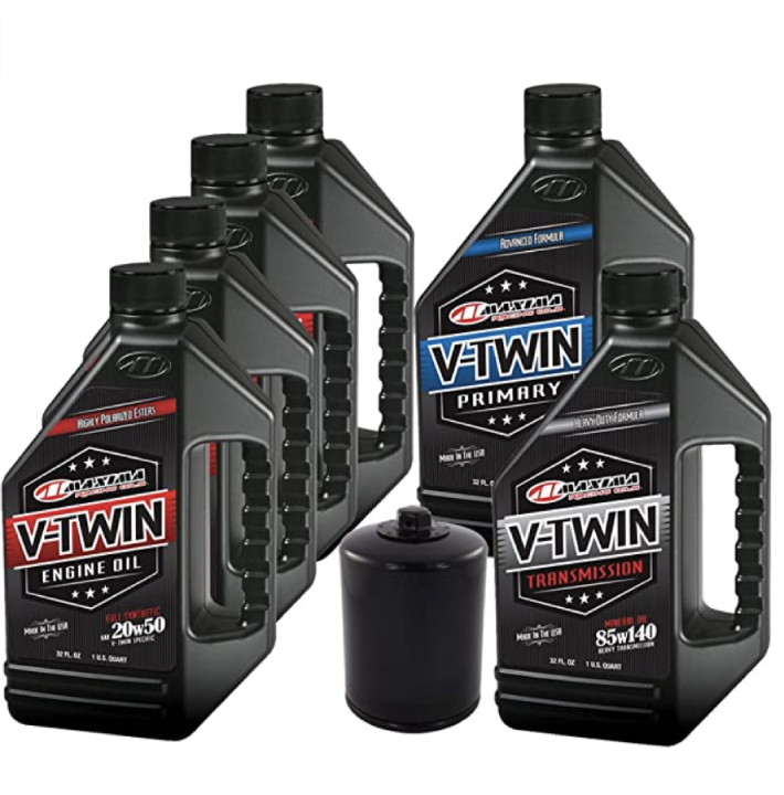 MaximaHiflofiltro VTTOCK14 Complete Engine Oil Change Kit for V-Twin Full Synthetic Harley Davidson