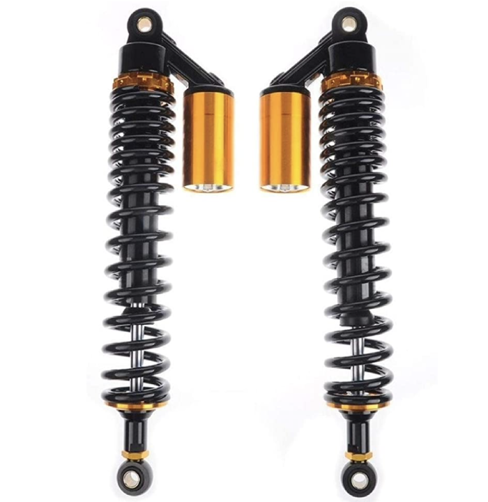 Motorcycle Air Shock Motorcycle Shock Absorber 400mm 410mm Motorcycle Air Shock Absorber Rear Suspension fit for YMAHA, SUZUKI, Kawasaki, Aprilia Benelli