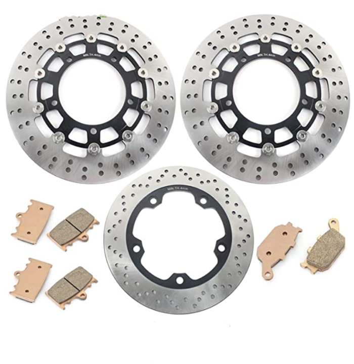 Motorcycle Front Rear Brake Discs Disks Rotors Pads for Bandit GSF 1250 _ S 2007-2015 GSF 650 2007-2014 GSX 650 F 2008 2009 2010 Set Motorcycle Brake Disc