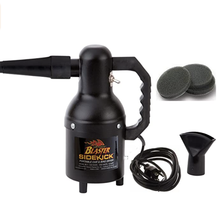 Sidekick SK-1 Motorcycle Dryer | Metro Vac Air Force Blaster Sidekick | Includes 12 Foot Cord